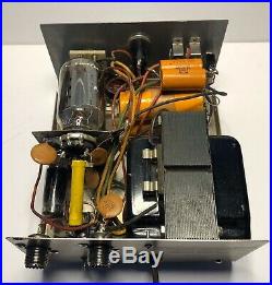 Vintage Ham Radio Tube Amplifier Nice Condition 1 Tube Driving 2 Parts Or Repair
