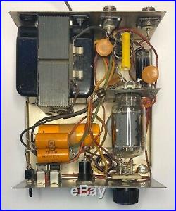 Vintage Ham Radio Tube Amplifier Nice Condition 1 Tube Driving 2 Parts Or Repair