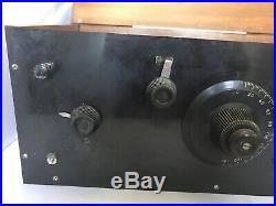 Vintage Ham Radio with Speaker For Parts Untested