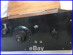 Vintage Ham Radio with Speaker For Parts Untested