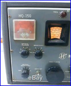 Vintage Hammarlund HQ-150 Shortwave Radio Receiver Powers Up Parts Or Repair