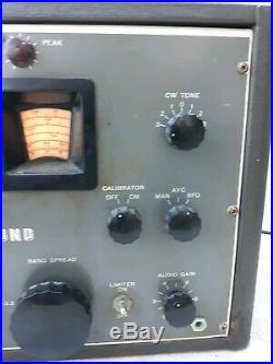 Vintage Hammarlund HQ-150 Shortwave Radio Receiver Powers Up Parts Or Repair