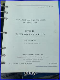 Vintage Harris MICROSTAR 7 M60354 KTR II Raytheon Microwave Radio Lot Cold War