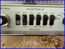 Vintage Heathkit GR-78 Shortwave Multi-Band Radio parts/repair/untested
