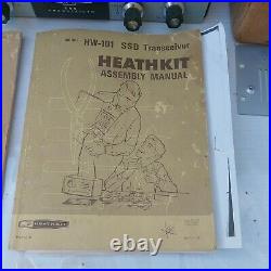 Vintage Heathkit HW-101 Ham Radio SSB Transceiver ORIGINAL BOX & MANUALS 4 PARTS