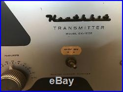 Vintage Heathkit Transmitter Cb Radio Dx-100b + Microphone For Parts Or Repair