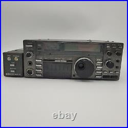 Vintage ICOM IC-735 HF Ham Radio Transceiver withAH-2 Tuner Powers On Parts Only