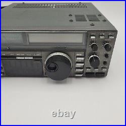 Vintage ICOM IC-735 HF Ham Radio Transceiver withAH-2 Tuner Powers On Parts Only