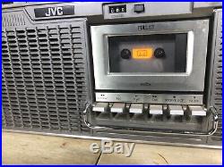 Vintage JVC BOOMBOX Radio/Cassette Player MODEL RC-828JW ASIS For Parts