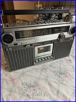 Vintage JVC RC-828JW Stereo Radio Cassette Player Boombox FOR PARTS/REPAIR