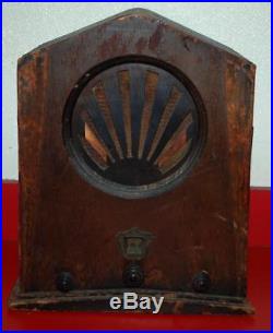 Vintage Jackson Bell Tombstone Tube Sunrise Catherdal Radio Model 62 PARTS SS