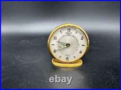 Vintage Jaeger Alarm Clock 8 days Swiss Made, for Repair or parts