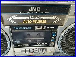 Vintage Jvc Rc-880 Boombox For Parts Radio Works