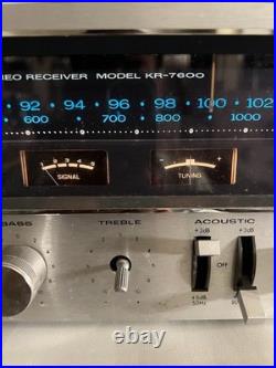 Vintage KENWOOD KR-7600 AM/FM Stereo Receiver PARTS REPAIR ONLY