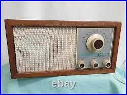 Vintage KLH Model Twenty One 21 FM Radio, Turns On. For Parts Or Repair