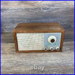 Vintage KLH Twenty-one Brown Wood Cabinet FM Receiving System For Parts