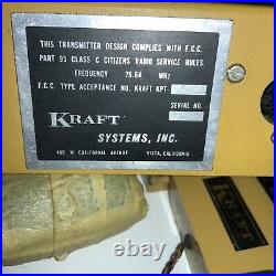 Vintage KRAFT Radio Control Transmitter Servos Lot Set Parts