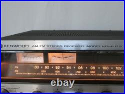 Vintage Kenwood KR-4070 AM/FM Stereo Receiver Lights-up otherwise UNTESTED PARTS