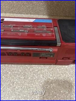 Vintage Lasonic TRC-926 Ghetto Boombox Radio RARE RED Color Parts/ Repair Broke