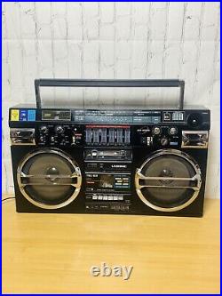 Vintage Lasonic TRC-931 Ghetto Blaster Boombox FOR PARTS OR REPAIR AS IS READ