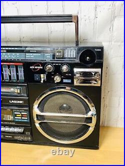 Vintage Lasonic TRC-931 Ghetto Blaster Boombox FOR PARTS OR REPAIR AS IS READ