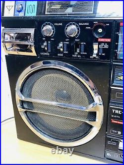 Vintage Lasonic TRC-931 Ghetto Blaster Boombox FOR PARTS OR REPAIR AS IS READ