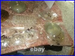 Vintage Lot 56 Glass Dial Crystals for Radios & Clocks Flat & Convex Misc Sizes