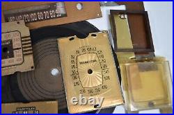 Vintage Lot Radio Parts Trim Face plates Bezels Dial Backing Steam Punk Art Deco