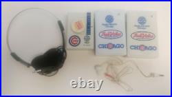 Vintage Lot of (4) Chicago Cubs 720AM Radios-1 Working, 3 FOR PARTS