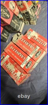Vintage Lot of Vacuum Tubes Mixed Brands Untested Radio Audio Parts in box loose