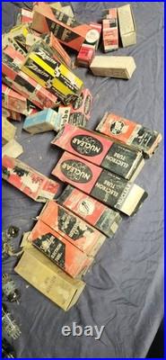 Vintage Lot of Vacuum Tubes Mixed Brands Untested Radio Audio Parts in box loose