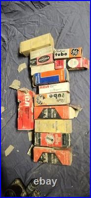 Vintage Lot of Vacuum Tubes Mixed Brands Untested Radio Audio Parts in box loose