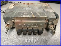 Vintage MGB Early Push Button Radio For Parts