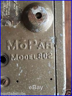 Vintage MOPAR RADIO'40S PHILCO MODEL 802 Untested Ready for restoration