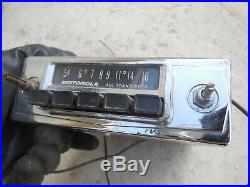 Vintage MOTOROLA VWA47 All Transistor Car Radio with Chrome Face # 4