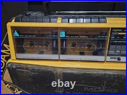 Vintage Magnavox D8300 Boombox Radio Works Dual Cassette Recorder 4 Parts Vintage Magnavox D8300 Boombox Radio Works Dual Cassette Recorder 4 Parts