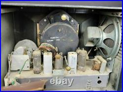 Vintage Mid Century Sylvania Art Deco Bakelite Tube Clock Radio Model 593H Parts