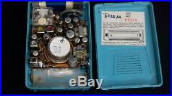 Vintage Motorola AM Transistor Radio Light Blue Plastic, Model X23V For Parts