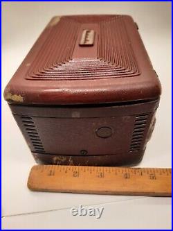 Vintage Motorola Portable Tube Radio 1948 Model 5A7A Parts or Restoration Only