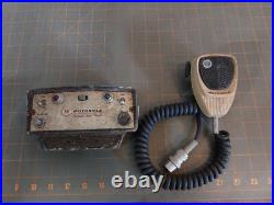 Vintage Motorola Private Line Radio For Parts or Repair Red Blue Lights Mic