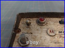 Vintage Motorola Private Line Radio For Parts or Repair Red Blue Lights Mic