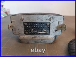 Vintage Motorola Private Line Radio For Parts or Repair Red Blue Lights Mic