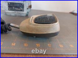 Vintage Motorola Private Line Radio For Parts or Repair Red Blue Lights Mic