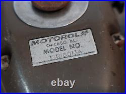 Vintage Motorola Private Line Radio For Parts or Repair Red Blue Lights Mic
