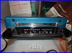 Vintage Motorola push button model 397 universal car radio with 6v elec system NOS