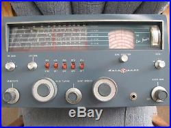 Vintage NC 190 Short Wave Ham Radio National Radio Company Powers Up For Parts