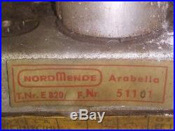 Vintage NORMENDE arabella T. Nr. E 820 chasis tube radio parts /repair Estate find