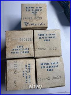 Vintage NOS Bendix Radio Trimmer Replacement Parts Lot of 12+ Boxes