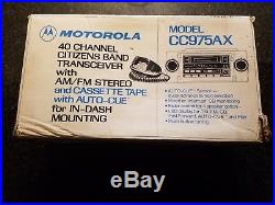Vintage NOS Motorola CB Radio Stereo Cassette CC975AX