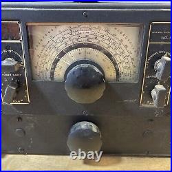 Vintage National Company NC-100ASD High Frequency Receiver Army 1940 As Is Parts